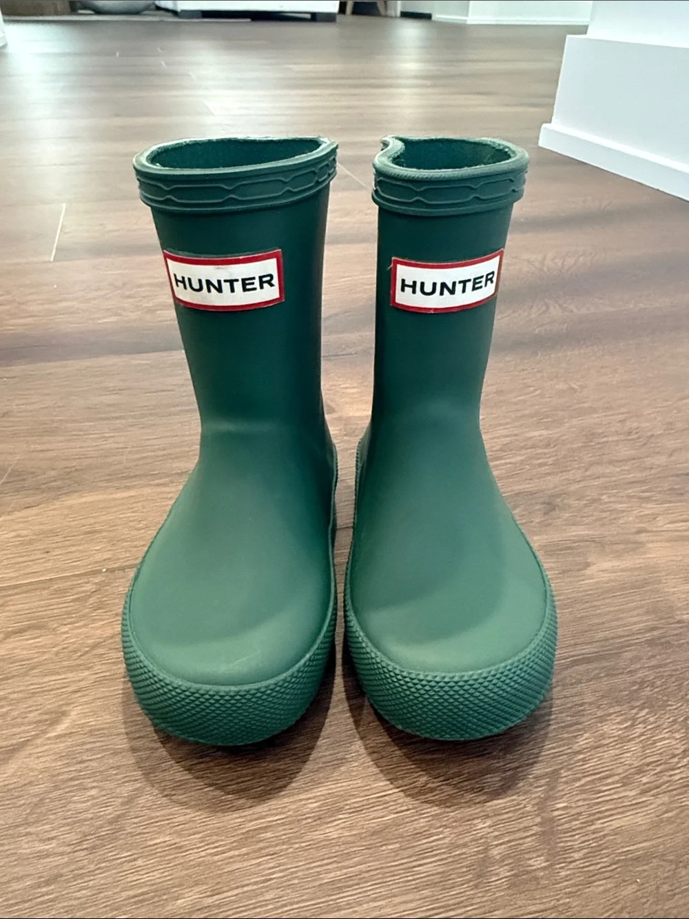 Hunter Kids Forest Green Rain Boots
